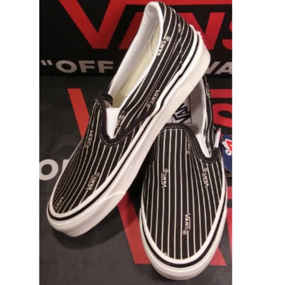 Vans Shoes - Vans Slip-On 98 Anaheim Factory Black White Stripes Mens 5/Women 6.5 VN0A3JEX1KQ